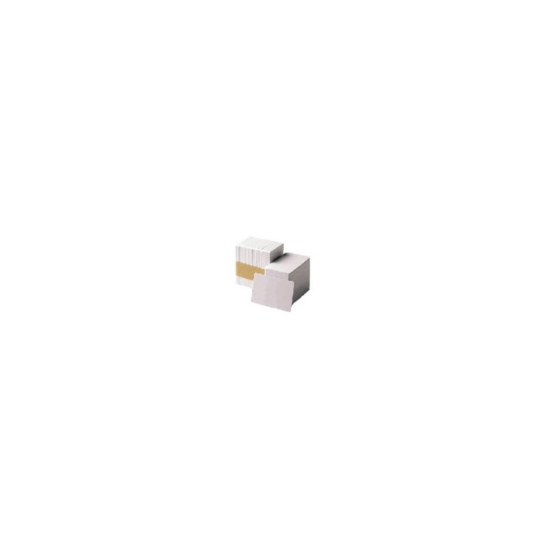 Zebra white composite cards, 30 mil without optical brightener (for use with YMCUvK) (500 cards)