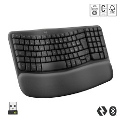 AKCE klávesnice Logitech Wave Keys Wireles CZ/SK