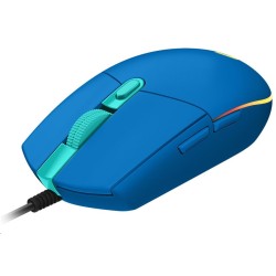 Logitech G102 Lightsync/Herní/Optická/8 000 DPI/Drátová USB/Modrá
