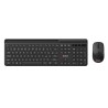 C-TECH klávesnice s myší WLKMC-05B, Bezdrátový set 2.4GHz, CZ, Černá