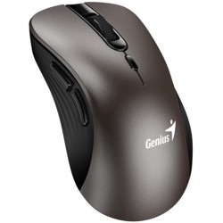 Genius Ergo 8100S/Ergonomická/Optická/Pro praváky/1 600 DPI/Bezdrátová USB/Champagne Titanium
