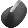 Logitech Lift Vertical Ergonomic Mouse, graphite/black