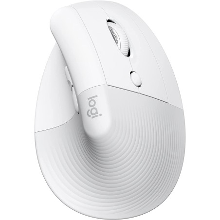 Logitech vertikální myš Lift Vertical Ergo, světle šedá, EMEA
