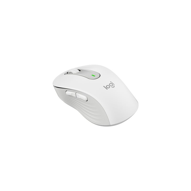 Logitech M650L/Kancelářská/Laserová/Pro leváky/Bezdrátová USB + Bluetooth/Bílá