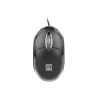 Natec optická myš VIREO 2/1000 DPI/Kancelářská/Optická/1 000 DPI/Drátová USB/Černá