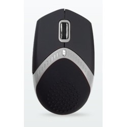 AMEI AM-M101S/Ergonomická/Optická/1 600 DPI/Drátová USB/Černá-stříbrná