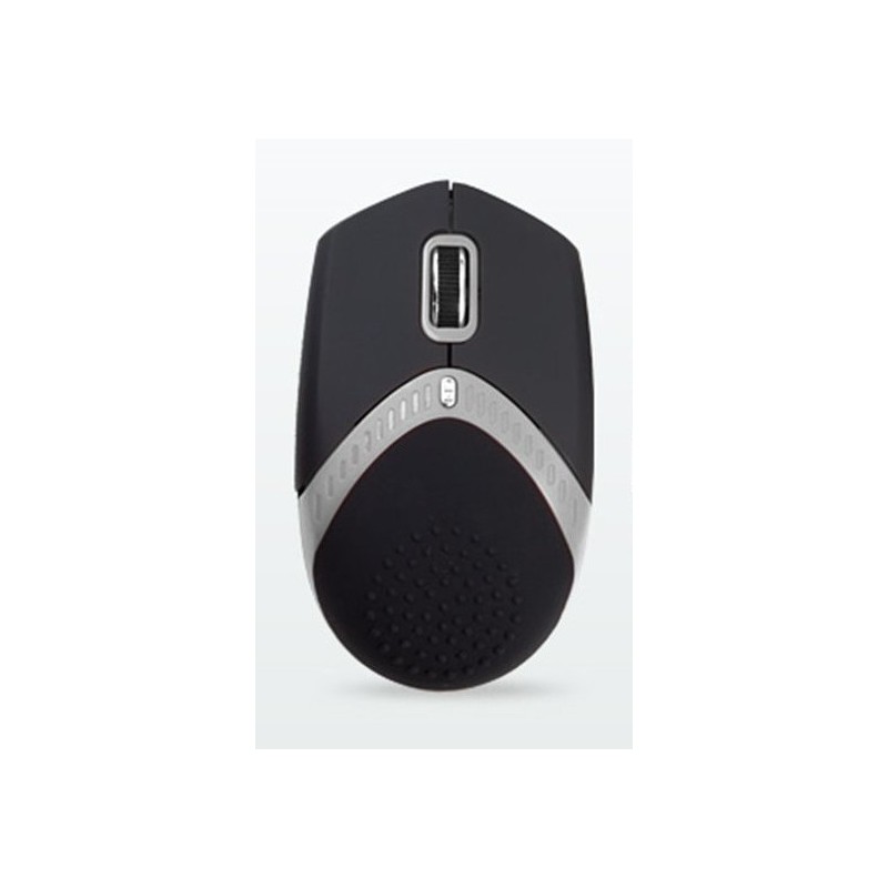 AMEI AM-M101S/Ergonomická/Optická/1 600 DPI/Drátová USB/Černá-stříbrná