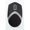 AMEI AM-M101S/Ergonomická/Optická/1 600 DPI/Drátová USB/Černá-stříbrná