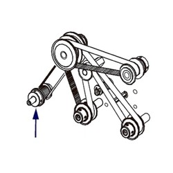 Kit Intermediate Pulley and Platen Rollers Pulley (includes Platen Rollers drive belt 203 and 300 dpi)) LH