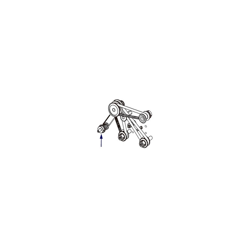 Kit Intermediate Pulley and Platen Rollers Pulley (includes Platen Rollers drive belt 203 and 300 dpi)) LH
