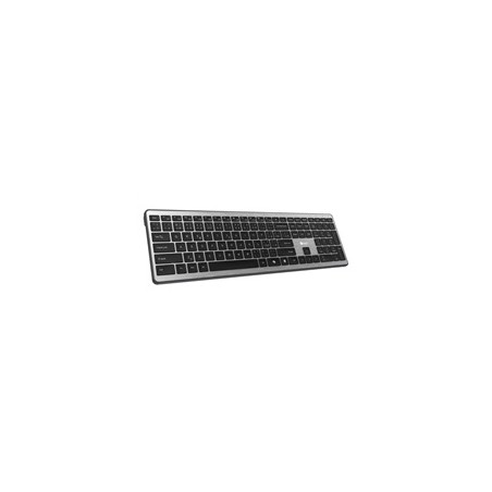 C-TECH Klávesnice Quallis KB-118 Dual mode, bezdrátová, BT5.0 + 2,4GHz, scissors tlačítka, USB nano receiver, CZ/SK