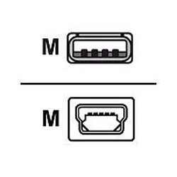 ASSY,CABLE, USB 2.0, A TO MINI B,iMZ/QLn/RW/ZQ6