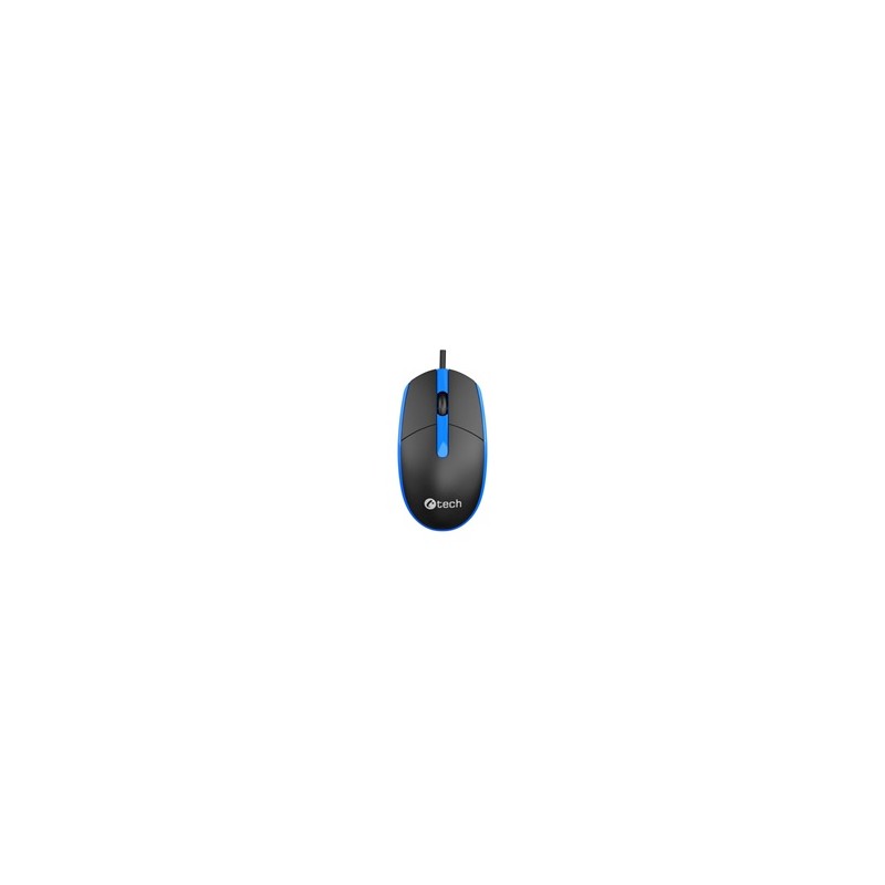 C-TECH Myš WM-10, černo/modrá, USB