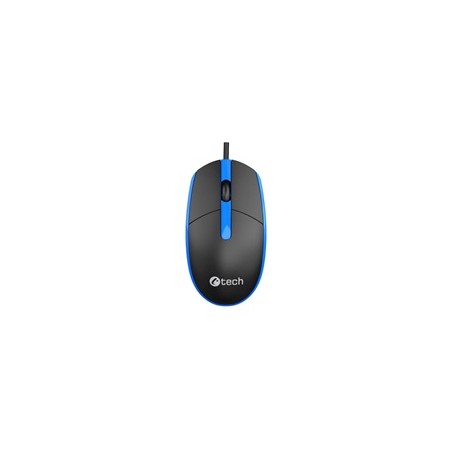C-TECH Myš WM-10, černo/modrá, USB