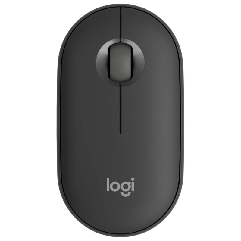 Logitech Pebble Mouse 2 M350s/Cestovní/Optická/4 000 DPI/Bezdrátová Bluetooth/Grafitová