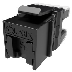 Solarix Rychlozařezávací keystone CAT5E UTP RJ45 černý SXKJ-5E-UTP-BK-NA pro kleště SXKJ-NA-BU
