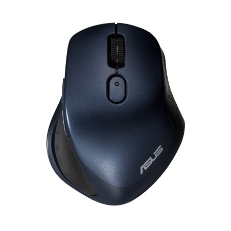 ASUS MW203 Multi-Device Wireless Silent Mouse/Ergonomická/Optická/Pro praváky/2 400 DPI/USB+BT/Modrá