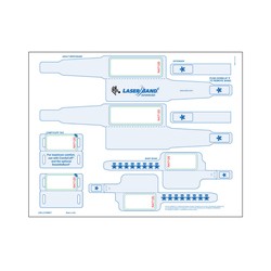 Wristbands/Tags, Paper/PET, 8.5x11in (216x279mm) Laser, LaserBand 2 Advanced, Adhesive Closure, Adult/Infant, , 500 sheets/box