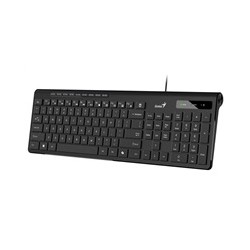 GENIUS klávesnice Slimstar 230 II, Drátová, USB, černá, CZ+SK layout