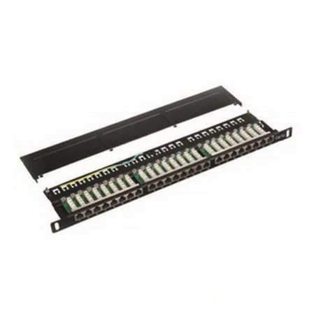 DATACOM Patch panel Cat5e 24p.1U,STP,19",černý,vyvázání
