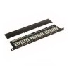DATACOM Patch panel Cat5e 24p.1U,STP,19",černý,vyvázání