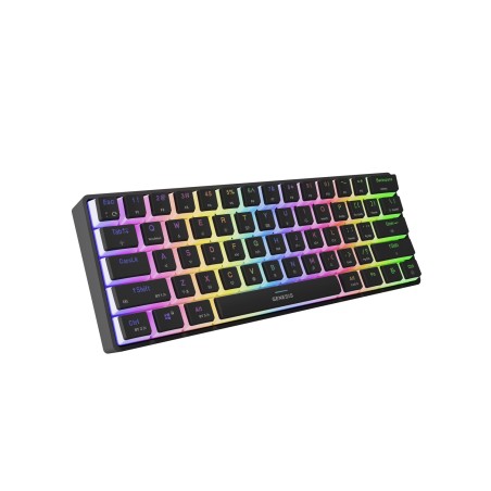 Genesis herní klávesnice THOR 660 G2/Gateron Red/USB+BT/US layout/Černá