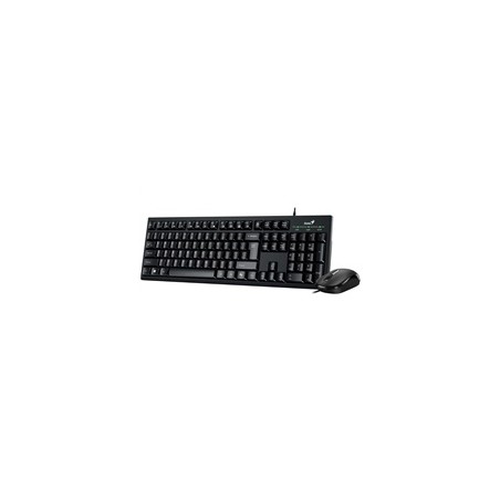 GENIUS set klávesnice+myš KM-100SE/ Drátový set/ Copilot/ USB/ černá/ CZ+SK layout