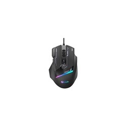 C-TECH Herní myš Zyra, USB, RGB, černá