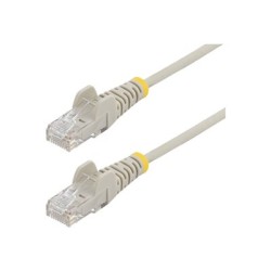 25CM GRAY SLIM CAT6 CABLE/SNAGLESS RJ45 UTP PATCH CABLE