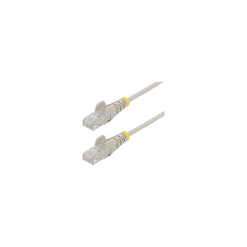 25CM GRAY SLIM CAT6 CABLE/SNAGLESS RJ45 UTP PATCH CABLE