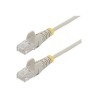 25CM GRAY SLIM CAT6 CABLE/SNAGLESS RJ45 UTP PATCH CABLE