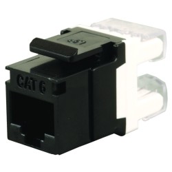 Solarix Zařezávací keystone CAT6 UTP RJ45 černý