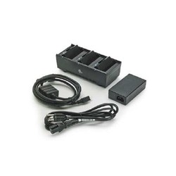 Zebra 3 Slot BATT Charger PSU&UK Cord/For ZQ300 Series