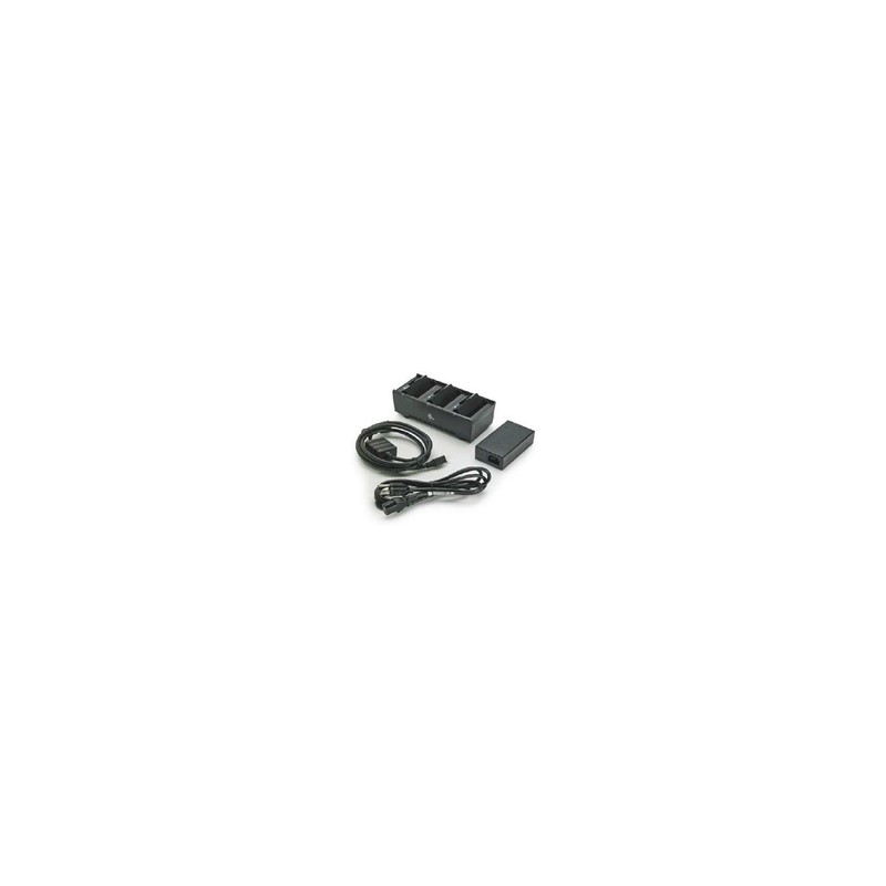 Zebra 3 Slot BATT Charger PSU&UK Cord/For ZQ300 Series