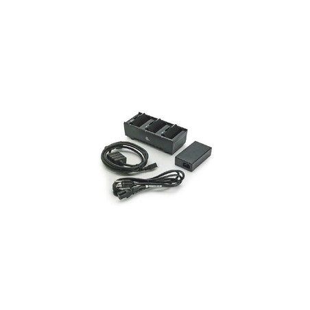 Zebra 3 Slot BATT Charger PSU&UK Cord/For ZQ300 Series