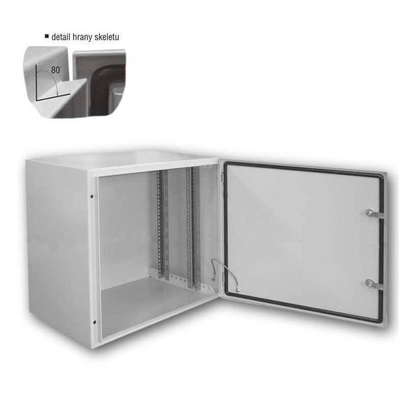 Datacom 19"venkovní rozvaděč 12U/600x400 IP65 šedý