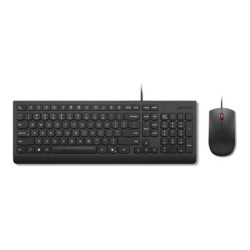 LENOVO klávesnice Essential Wired USB Keyboard + Mouse Set - USB, černá