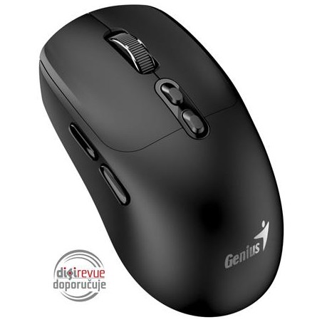 GENIUS myš NX-8080S BT/ duální Bluetooth + 2,4GHz/ 1600 dpi/ Copilot/ bezdrátová/ tichá/ černá