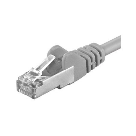 Premiumcord Patch kabel CAT 6a S-FTP,RJ45-RJ45,LSOH, AWG 26/7 15m šedá