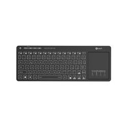 C-TECH Klávesnice WLTK-03, Bezdrátová, Touchpad, černá