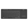 C-TECH Klávesnice WLTK-03, Bezdrátová, Touchpad, černá