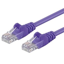 Patch kabel UTP RJ45-RJ45 level 5e 5m fialová