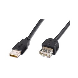 PREMIUMCORD Kabel USB 2.0 A-A 20 cm, prodlužovací (M/F)