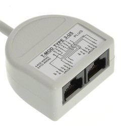 Rozdvojka počítač/počítač 2 x RJ45 UTP