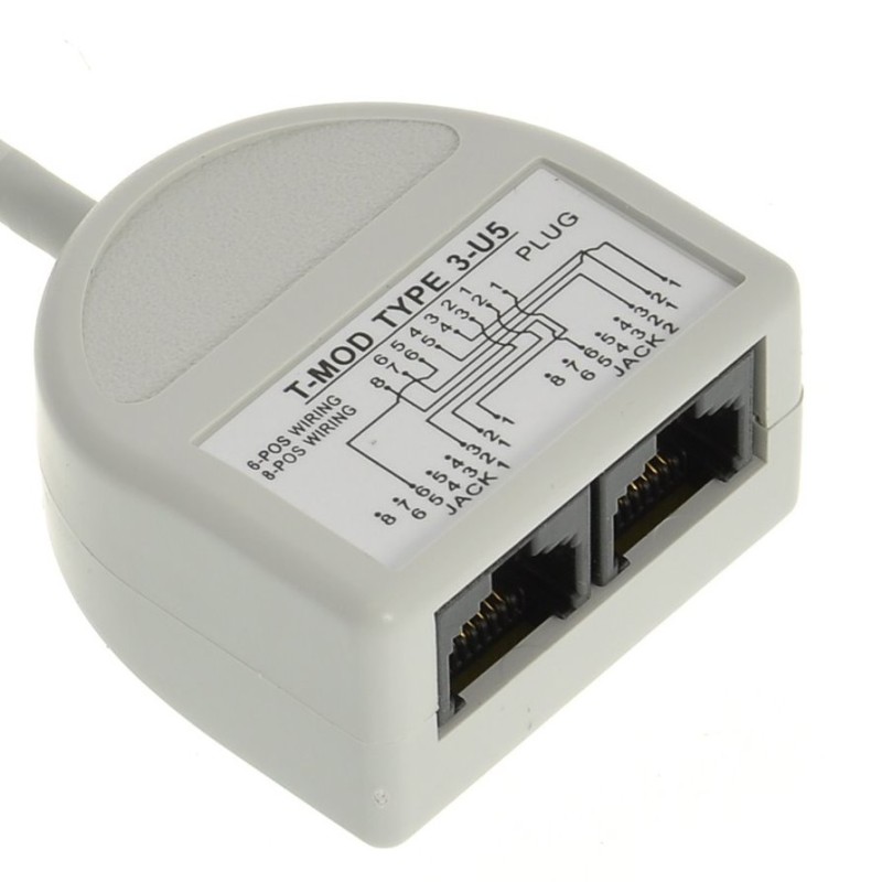 Rozdvojka počítač/počítač 2 x RJ45 UTP