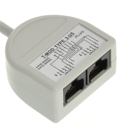 Rozdvojka počítač/počítač 2 x RJ45 UTP