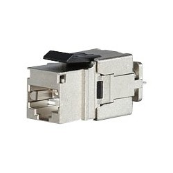 Rychlozařezávací keystone Solarix CAT6A STP SXKJ-10G-STP-BK-NA Component Level a 4PPoE certifikace