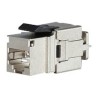 Rychlozařezávací keystone Solarix CAT6A STP SXKJ-10G-STP-BK-NA Component Level a 4PPoE certifikace