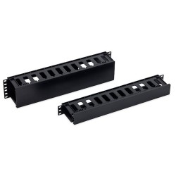 TRITON 19" vyvazovací panel 2U plastový, černá