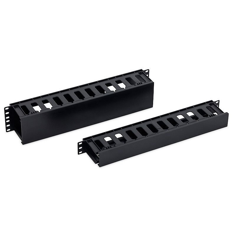 TRITON 19" vyvazovací panel 2U plastový, černá